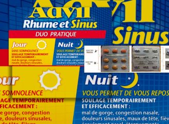 Advil Rhume et Sinus Jour/Nuit : une erreur d’étiquetage pouvant entraîner une confusion entre les comprimés de jour et de nuit