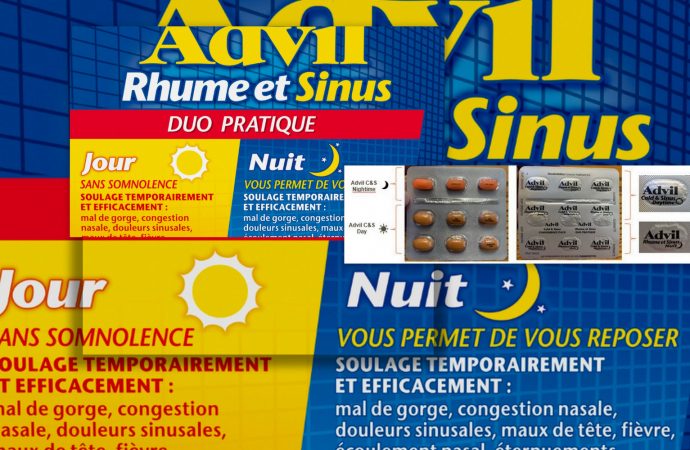 Advil Rhume et Sinus Jour/Nuit : une erreur d’étiquetage pouvant entraîner une confusion entre les comprimés de jour et de nuit
