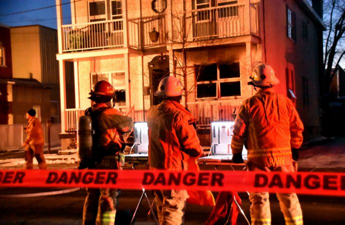 Incendie dans un immeuble locatif rue Notre-Dame à Drummondville