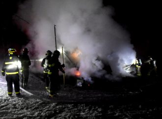 Une cabane à sucre détruite par les flammes à Saint-Bonaventure