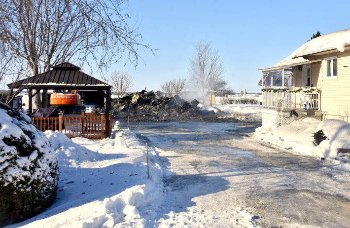 Incendie à Saint-Bonaventure – Un garage détruit par un incendie