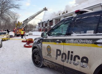 Incendie d’un immeuble à logements rue Alexandre – La scène a été transférée à la Sûreté du Québec pour enquête
