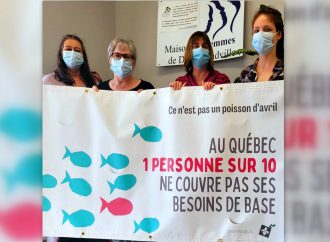 Ce n’est pas un poisson d’avril – À Drummondville, on affiche contre la pauvreté