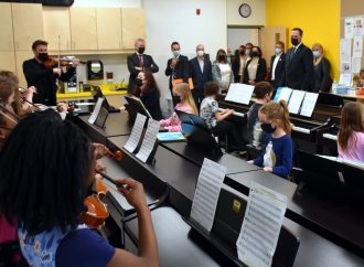 Inauguration d’une école de nouvelle génération à Drummondville et lancement des travaux de l’école primaire des 2 Rivières de Saint-Lucien