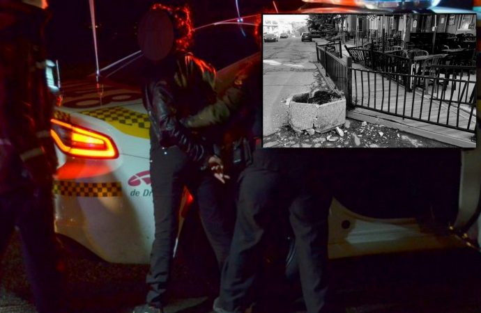 Alcool au volant – Elle percute la terrasse du Pub le St-Georges et prend la fuite
