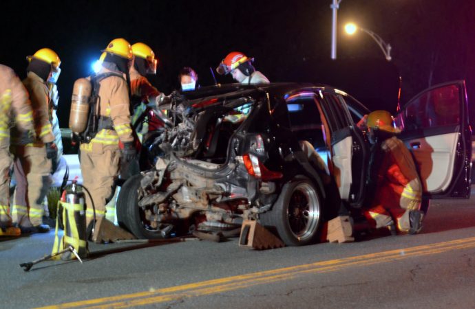 Deux jeunes s’en sortent miraculeusement après une violente collision à Saint-Charles-de-Drummond