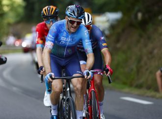 Le cycliste Hugo Houle a fini troisième lors de la 13e étape du Tour de France