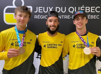 Jeux du Québec : Une belle surprise pour la délégation centricoise avec l’obtention de la médaille de bronze de l’équipe masculine