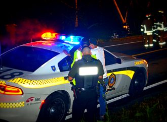 Vitesse et alcool – Un conducteur arrêté après une sortie de route sur le chemin Hemming à Drummondville