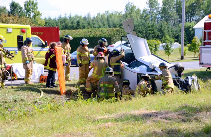 Accident sur la route 122 – Une femme blessée lors d’une collision
