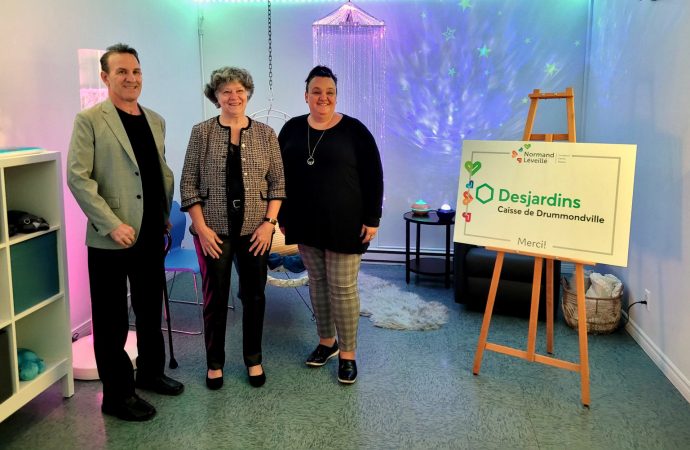 Inauguration de la chambre sensorielle de type Snoezelen du Centre Normand-Léveillé