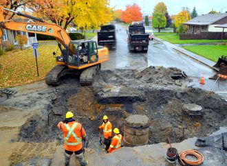 Un bris d&rsquo;aqueduc à l’origine d’un affaissement de route à Drummondville