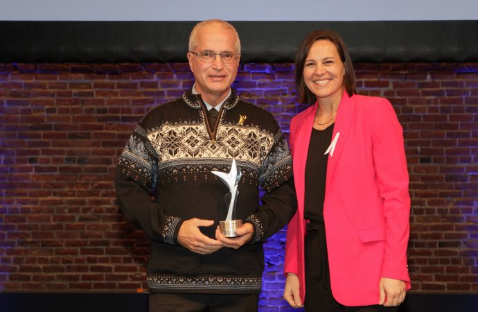 François Sylvain, lauréat du prix du bénévolat en loisir et en sport Dollard-Morin pour la région du Centre-du-Québec