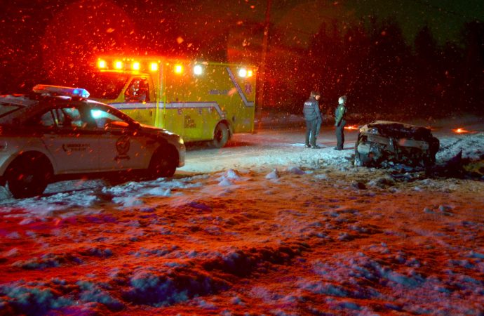 Un jeune conducteur gravement blessé dans une violente sortie de route à Drummondville