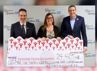 Une campagne record du Centre de services scolaire des Chênes pour Centraide Centre-du-Québec,