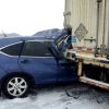 Violente collision : un conducteur et sa famille s’encastre dans une semi-remorque près de Drummondville