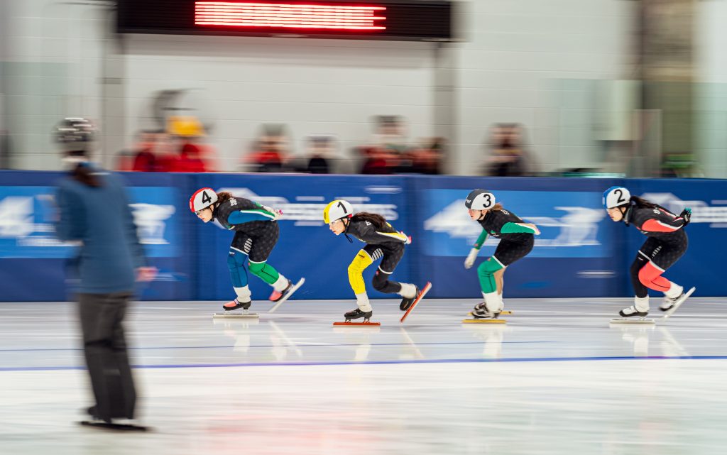 Patinage de vitesse à Drummondville avec le club de patinage de vitesse de  Drummondville