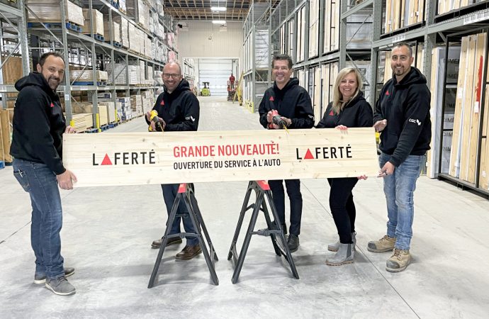Laferté agrandit son entrepôt de service et innove avec un service à l’auto à Drummondville