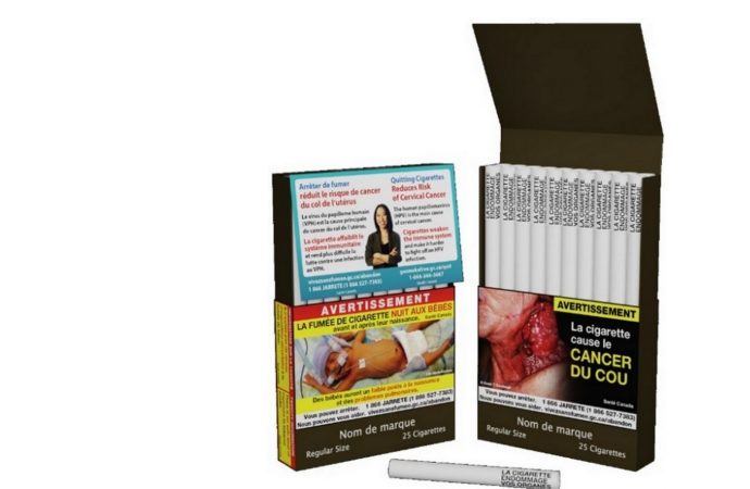 Des avertissements sanitaires seront imprimés sur les cigarettes individuelles