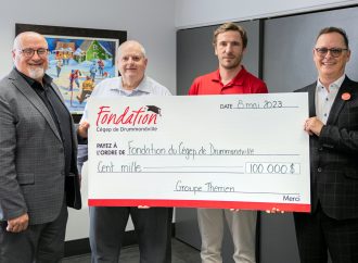 Campagne majeure de financement  : Le Groupe Therrien verse 100 000 $ à la Fondation du Cégep de Drummondville