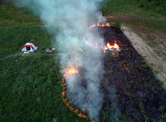 Incendie suspect dans un campement d’itinérants à Drummondville