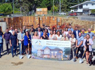 La construction du Havre d’Élizabeth, nouveau centre de jour de la Maison René-Verrier est officiellement débutée à Drummondville