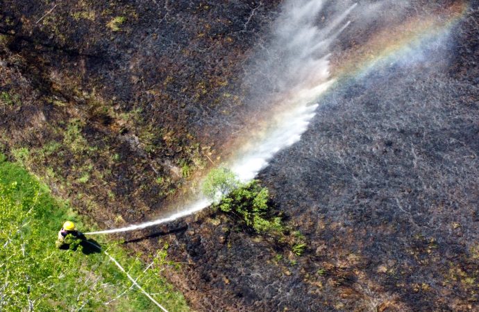 Hommage aux pompiers et pompières qui combattent les nombreux feux de forêt
