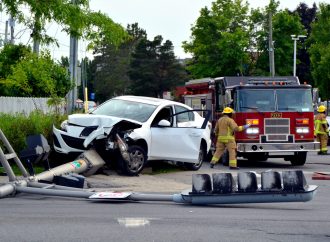 Un accident impliquant un scooter et une voiture a fait trois blessés à Drummondville