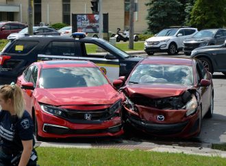 Accident coin Janelle et Cormier des blessures mineures pour les impliqués