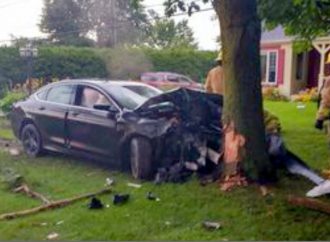 Deux blessés après une perte de contrôle et une violente sortie de route sur le boulevard Allard