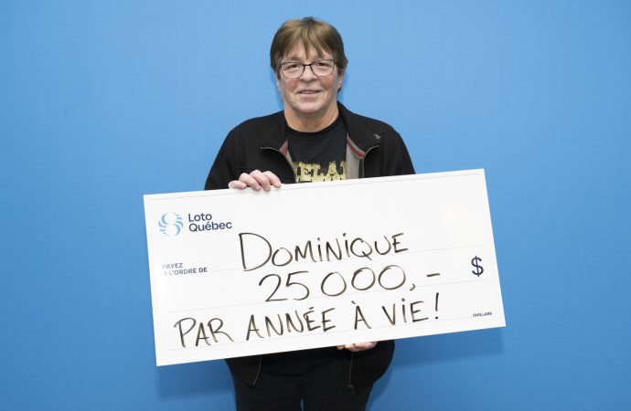 Grande Vie : Une Drummondvilloise remporte 25 000 $ par année …à vie!