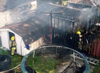 Incendie : une série de cabanons endommagés par un incendie