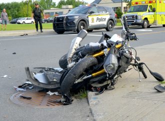 Un motocycliste blessé suite à une violente collision à Drummondville