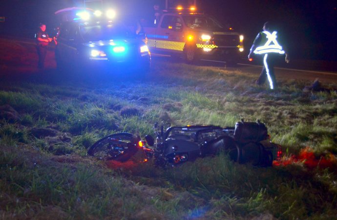 Accident : Un motocycliste et sa passagère blessés sur l’autoroute 20 à la hauteur de Notre-Dame-du-Bon-Conseil