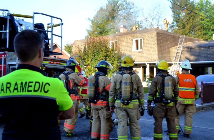 Une garderie évacuée en raison d’un feu de résidence à Drummondville