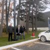 Installation du tout premier lampadaire à énergie solaire dans la MRC de Drummond :