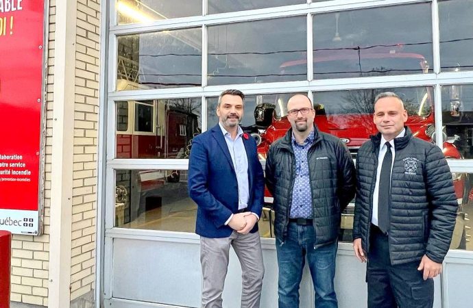 Travaux d’agrandissement de la caserne de pompiers : le député Sébastien Schneeberger annonce plus de 1,2 M$ à Saint-Cyrille-de-Wendover