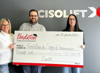 Cisolift s’associe à la Fondation du Cégep de Drummondville avec un don de 50 000 $