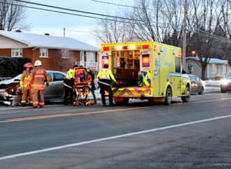 Une collision avec un cervidé a fait un blessé ce matin sur la route 122