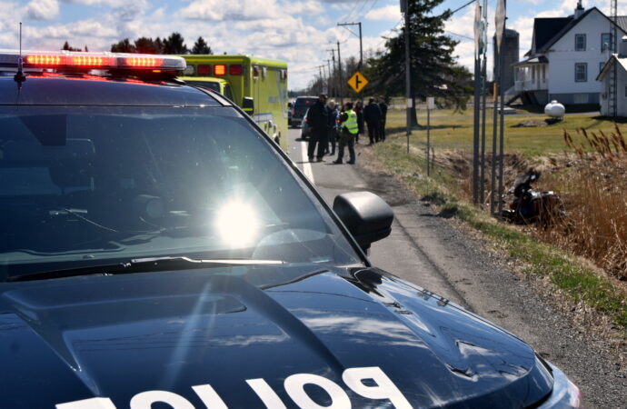 Un motocycliste blessé dans une collision à Drummondville