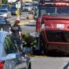 Un accident et capotage a fait un blessé sur le boulevard Saint-Joseph