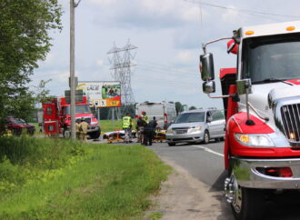 Une violente collision fait trois blessés sur la route 955 au Centre-du-Québec
