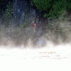 Sauvetage spectaculaire en hélicoptère pour trois kayakistes coincés au pied d’une falaise dans la rivière Saint-François