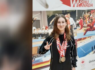 L’athlète Drummondvilloise Camélie Poirier brille à la Compétition nationale de Wushu 2024