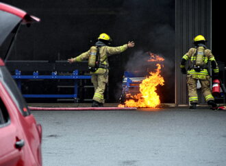 Une batterie à l’origine d’un incendie dans le parc industriel de Drummondville