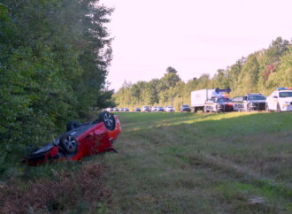 Une conductrice blessée à la suite d’un accident et embardée sur l’autoroute 55