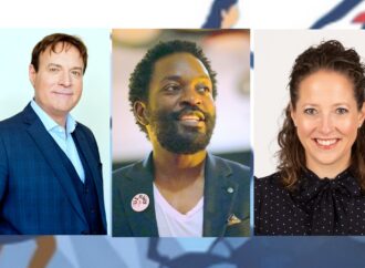 16e Colloque des superviseurs : Bruno Landry, Joël Nawej et Fanny Element dans une programmation dynamique à Drummondville