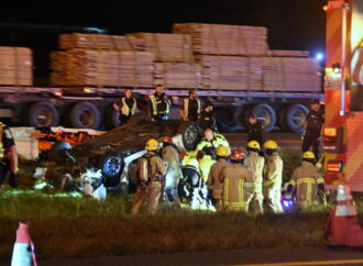 Violente collision avec un poids lourd sur l’autoroute : trois personnes blessées à Drummondville