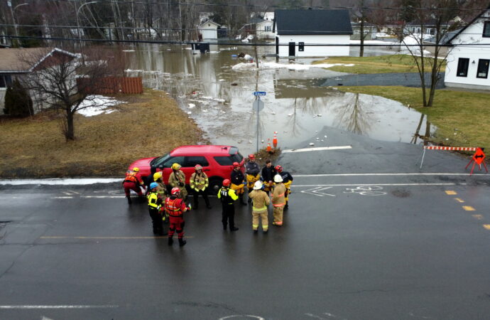 Inondations à Drummondville : la situation se stabilise, mais demeure préoccupante à certains endroits