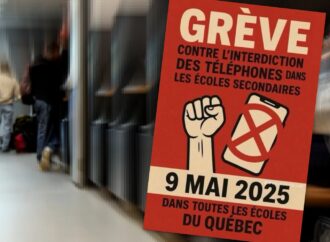 Grève étudiante : importante mobilisation, les élèves du Québec contestent l’interdiction des cellulaires à l’école